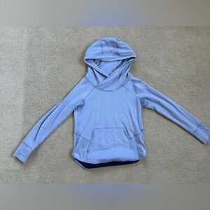 Lululemon Pullover Hoodie Size 4 Light Blue Kangaroo Pocket
